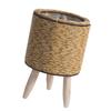 Willow Woven Plant Rack Flower Frame Pots Straw Pots Hand Arrangement Willow Plant Stands Indoor Holder Stool Pots Trays