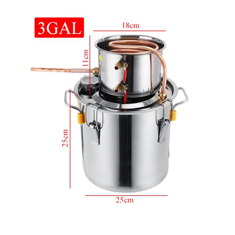 2/3/5/8 Галлонов Нержавеющая Сталь Эффективный Дистиллятор Самогонный Аппарат Дистиллятор Спирта Сделай Сам Домашний Вода Вино Эфирное Масло Набор для Пивоварения