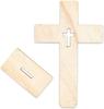 10 PCS Wooden Cross Crafts Creative Festival Accessories Wooden Set Cross Craft Ornament