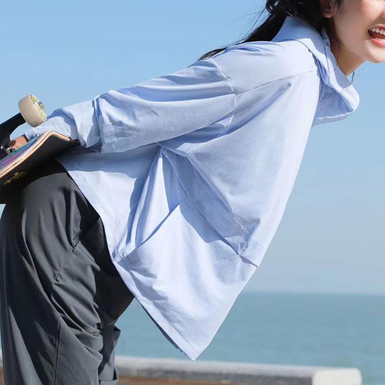 Adidas Охлаждающая легкая куртка-маска со свободными полями, женские куртки Blueberry-Ice IT2488