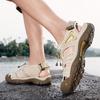 Fashion Summer Men Climbing Fishing Beach Casual Slippers Trekking Hiking Fashion Sandals Comfortable Outdoor Leather Classic Roman