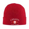 Canada Flag Skullies Beanies Caps Unisex Winter Warm Knitting Hat Unisex Women Street Adult Canadian Patriotic Pride Bonnet Hats