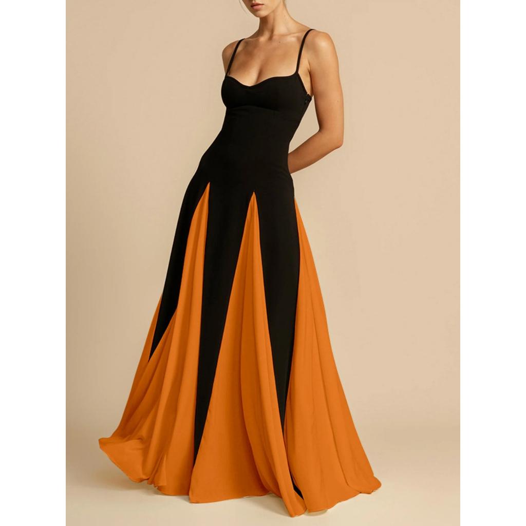 Модное женское платье с V-образным вырезом и длинными рукавами для женщин, элегантные плиссированные платья с открытой спиной и без рукавов, вечерние платья для женщин