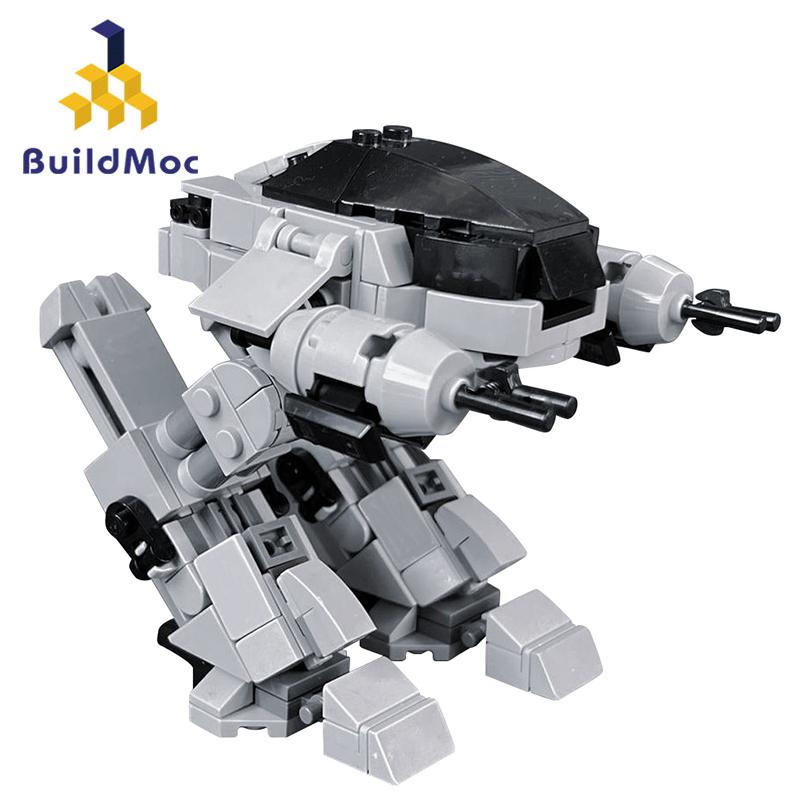 Buildmoc Кино Мех Полицейский Робот 305 Деталей Кирпичики ED-209 Роботы Модель Строительные Блоки Игрушки для Детей Подарки на День Рождения