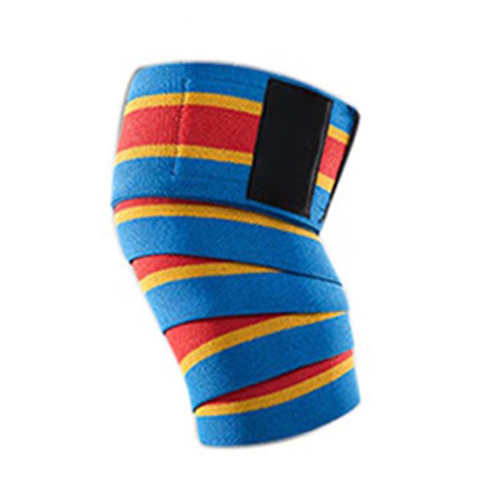 Наколенники для мужчин Фитнес Тяжелая атлетика Эластичный бинт Компрессионный наколенник Поддержка Спортивный ремень Защитные ленты для коленей Накладка Рукав