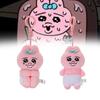 Cute Pink Underpants Bunny Plush Toy Adorable Cartoon Animal Keychain Gift