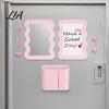 Gym Locker Organization 10Pcs Accessories Kit for Girls, Includes Magnetic Mirror, Whiteboard, Pen Holder, Back to School Supplies Magnets Stickers,