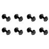 KATO N Gauge Hollow Axle Wheels for Snap-On Bogies, Black, Short Axle, Pack of 8, 11-611, Model Railroad Supplies