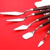 Художественный нож для масляной живописи, новый скребок для тонера из нержавеющей стали, скребок для порошковой краски, набор из 5 предметов для рукоделия