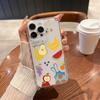 Яркий чехол для телефона с рисунками фруктов Для iPhone 17 Air 16E 16 15 14 11 Pro Max Plus 13 12 Mini 8 7 X Прозрачный противоударный чехол