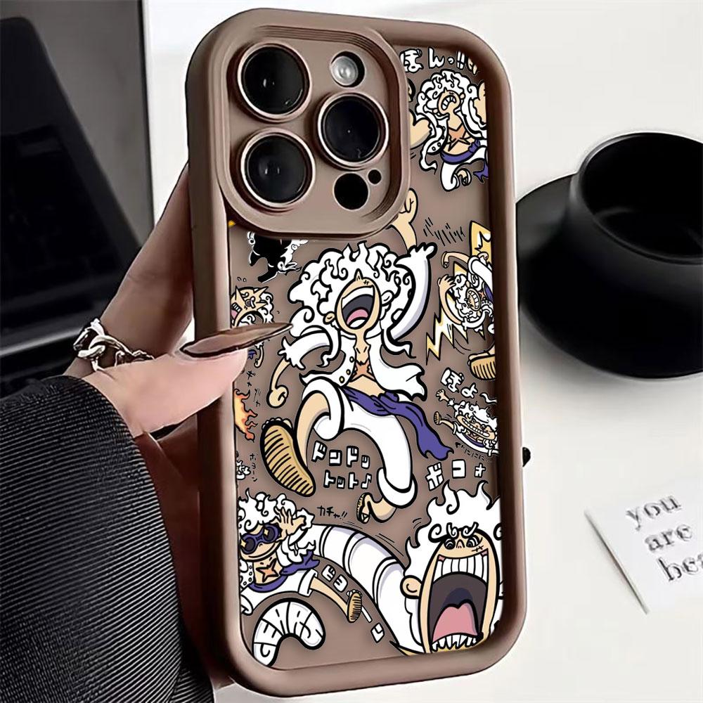 One P-Piece Luffy Gear 5 Phone Case For VIVO Y400 Y03 Y17S Y19S Y20 Y21 Y22S Y28 Y35 Y36 Y38 Y39 Y51 Y72 Y75 Y76 Y77 Y100 Shell