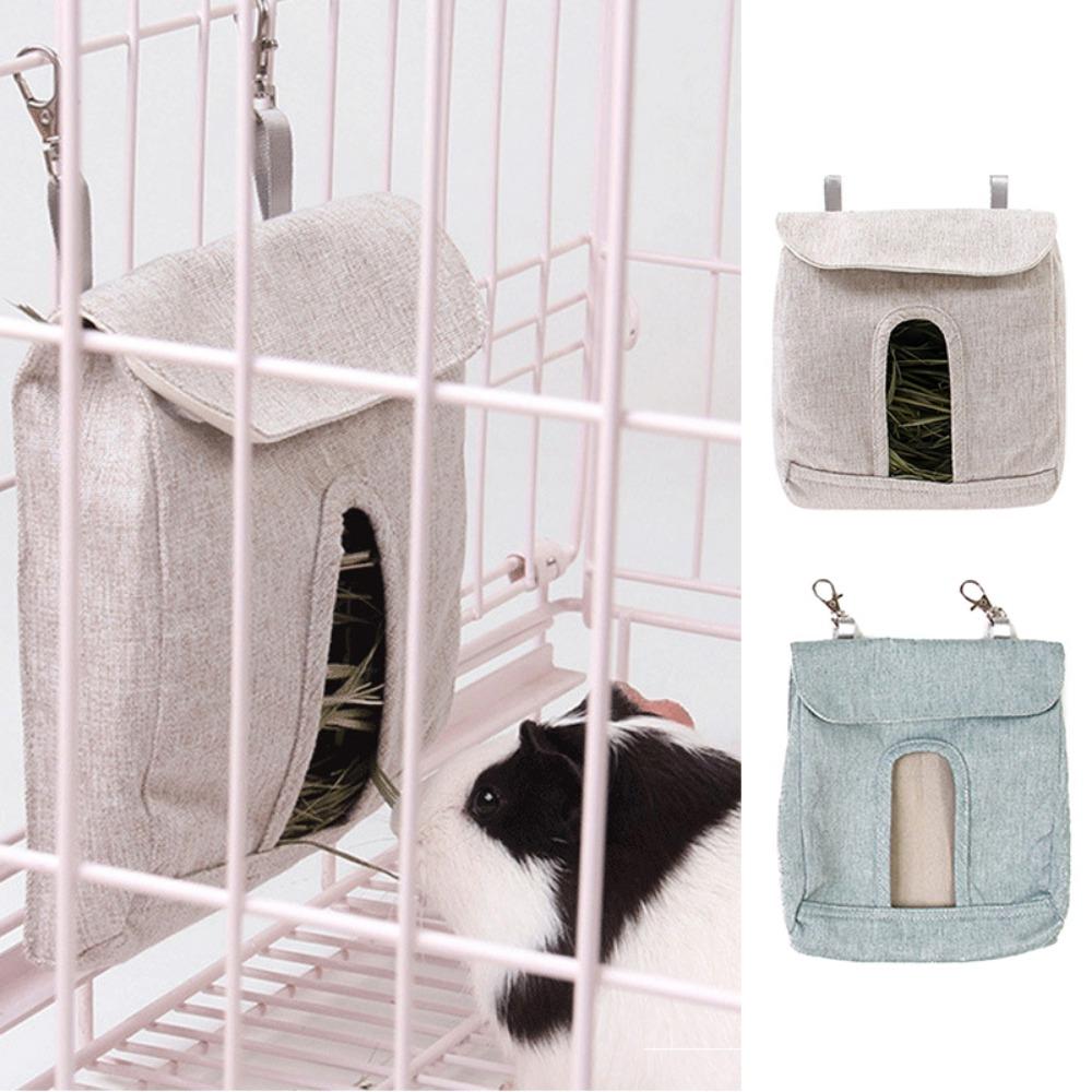 for Chinchillas Bunny Grass Storage Bag Guinea Pig Hay Bag Rabbit Feeding Bag Hamsters Food Rack