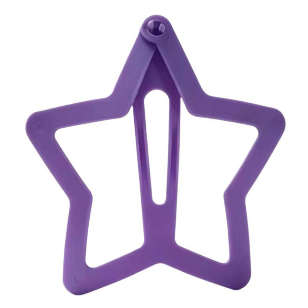 INS Extra-large Star Hair Clip Solid Color Funny Hair Grip Openwork Star Hairpin Children's Toys