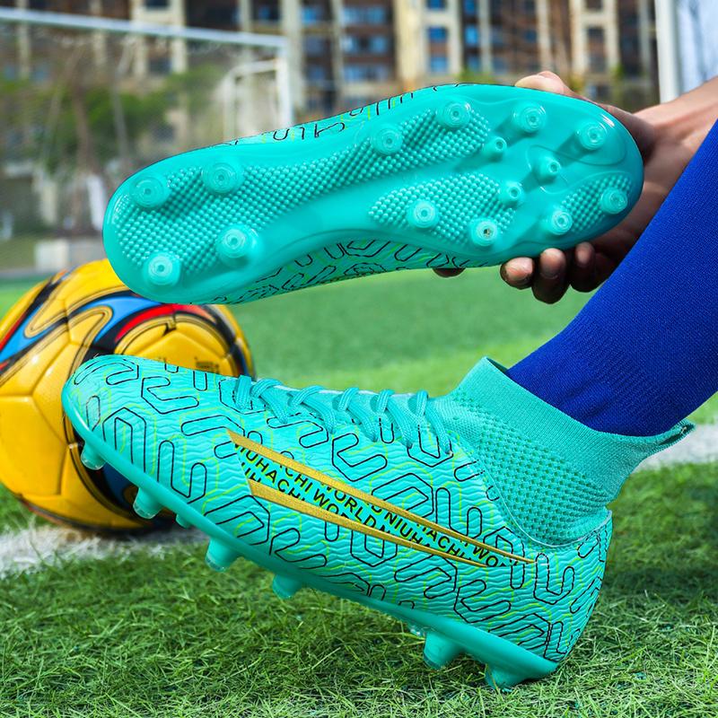 33-36 Мужские детские футбольные бутсы для молодежи с длинными шипами Спортивные футбольные бутсы большого размера Молодежная спортивная обувь