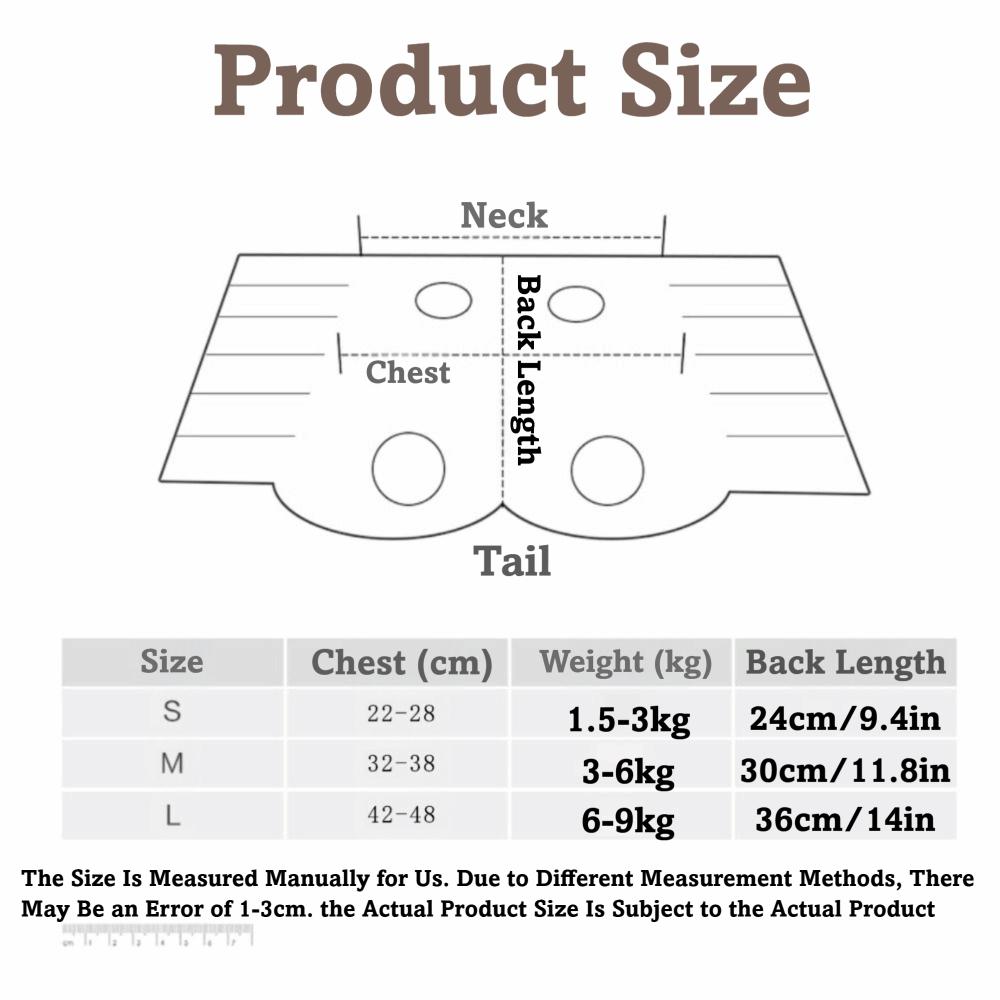 Маленький/Средний/Большой Ткань для восстановления питомца Дышащая одежда для отлучения питомца Одежда для питомца против вылизывания