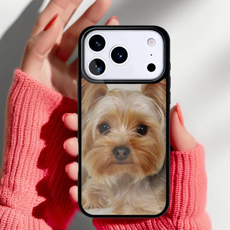 Чехол для телефона с щенком йоркширского терьера для iPhone 17 Air 16e 15 14 13 Pro Max Задняя крышка для 12 11 Pro Coque