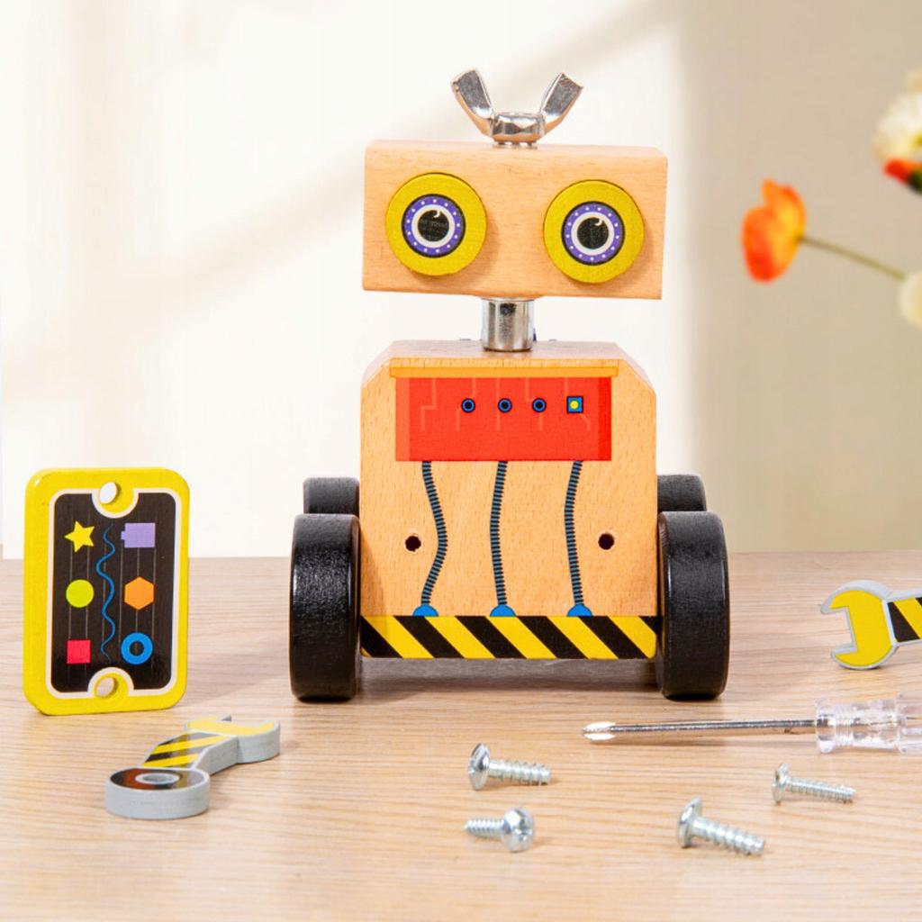 Manipulative Toy Montessori Robot Foldable Educational Sensory