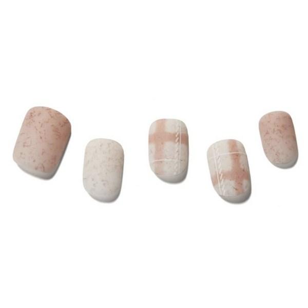 Desing Diva Magic Press Nail Tip Set, Fluffy Check, 1 Set