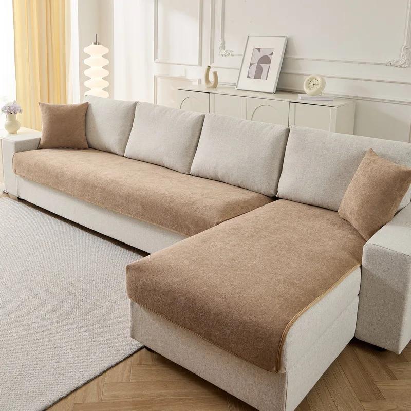 Nordic Style Anti-Cat Sofa Cushion Sofa Cover Pet-Friendly Sofa Pad Mat All Seasons Universal Protective Case For Living Room