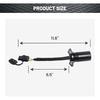 Oyviny 7 Way To 4 Way Trailer Plug Adapter, RV Blade 7 Pin Round To 4 Pin Flat Trailer Light Adapter 11.6 Inches