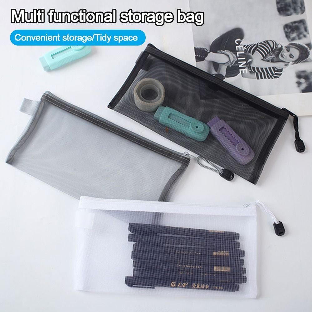 Transparent Pen Bag A4 A5 A6 Pencil Case New Test Paper Information Bag Student