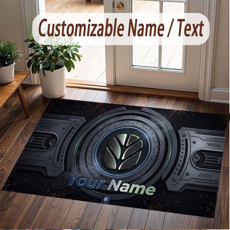 Custom Rug New Holland Pattern Print Name Text Soft Non‑Slip Floor Carpet for Home Indoor Decoration