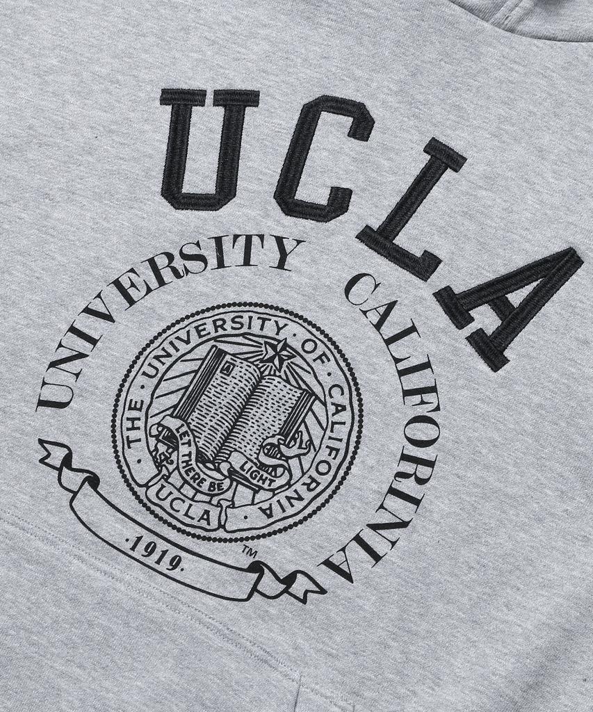 UCLA Unisex Embroidered Print Hoodie [M-Grey] (Uc2Lt01)