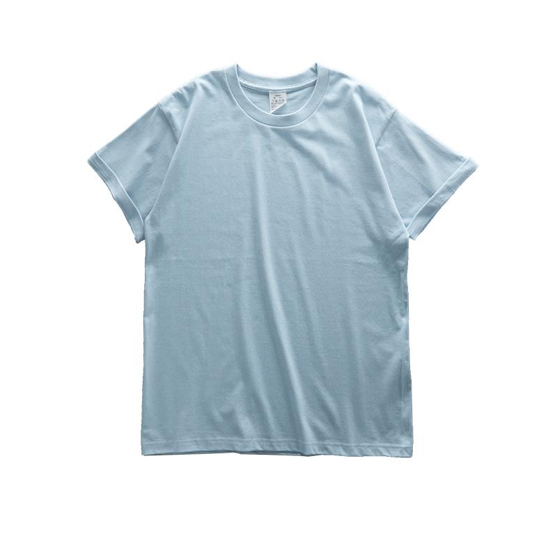 Хлопковый однотонный топ Dukeen Oversize Heavy T-Shirt для мужчин Летняя футболка с коротким рукавом Повседневные футболки One Piece