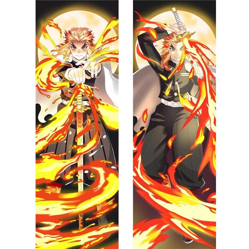 Аниме Rengoku Kyoujurou Косплэй наволочка Dakimakura персиковая кожа Demon Slayer 2-сторонняя обнимающая наволочка для тела чехол