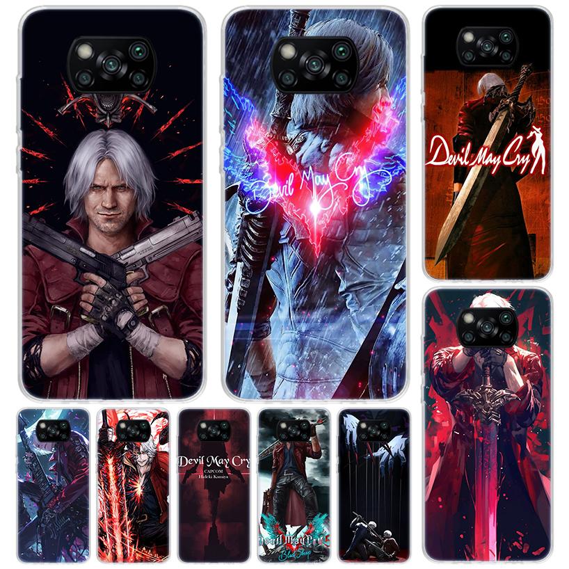Игровой чехол D-Devil May Cry 5 для телефона Xiaomi Poco X7 X6 X5 Pro X3 Nfc F7 Ultra Чехол-накладка F6 F5 X4 F4 Gt F3 M6 M5S M4 M3 С принтом