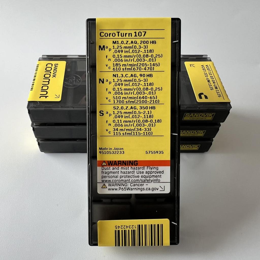 SANDVIK / VCGT110304-UM 1125 / Original Swedish hard alloy blade 10 Pcs