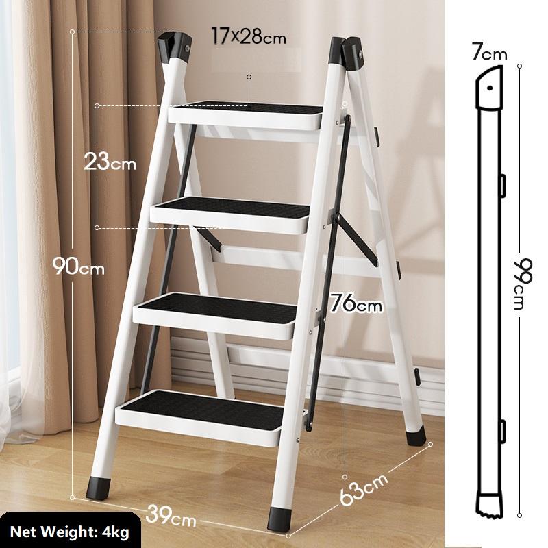 Бытовая лестница складная телескопическая легкая 3/4 ступени лестница-табурет многофункциональная лестница-стремянка ступени лестница для подъема