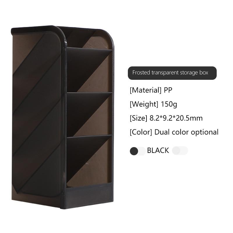 Креативный прозрачный наклонный держатель для ручек, студенческое настольное ведро для ручек, ящик для хранения канцелярских принадлежностей, офисный держатель для ручек