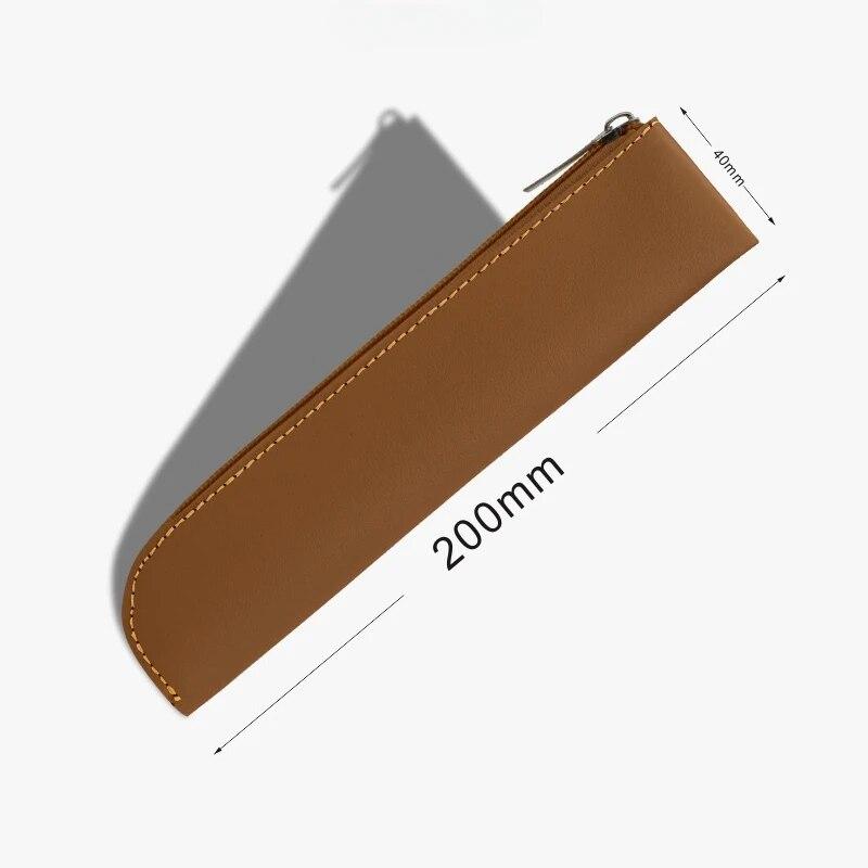 Маленькие изысканные сумки-карандаши из искусственной кожи. Красивые однотонные сумки для ручек. Простые легкие сумки для ручек. Сумки на молнии.