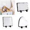 Sublimation Slate Rock Blanks Heart Stone Slate Desktop Souvenir Design Photos DIY Gift Sublimation Blank Display Stands