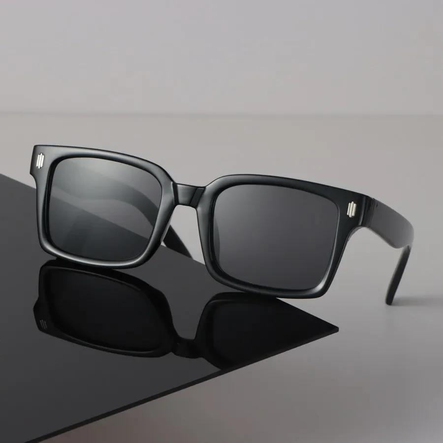 Дизайнерские квадратные солнцезащитные очки Женские Мужские Винтажные Черные Солнцезащитные очки Модные Личностные Очки Зеркальные линзы Сексуальный Бренд