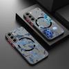 Магнитный Чехол Для Magsafe Для Samsung Galaxy S26 Ultra S25 S24 Plus S23 S22 S21 FE Узор Морская Черепаха Ракушка Кит Матовый Чехол