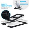 KK Cable Desktop Speaker PC Desktop Speaker Stands x 4cm C-01 Stands, Speaker/Small (Pair) Length 15.5cm Width 11.5cm Height C-01 (Black)