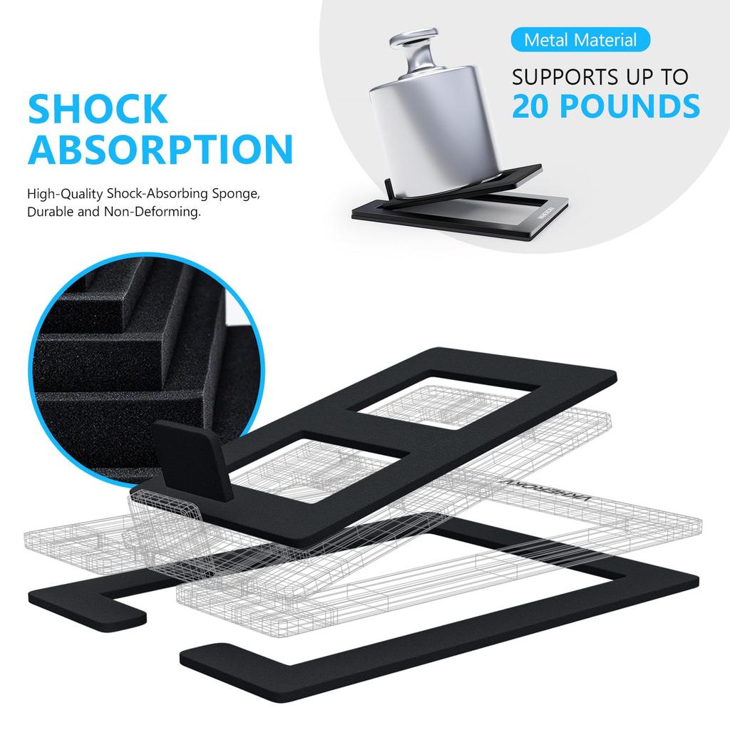 KK Cable Desktop Speaker PC Desktop Speaker Stands x 4cm C-01 Stands, Speaker/Small (Pair) Length 15.5cm Width 11.5cm Height C-01 (Black)