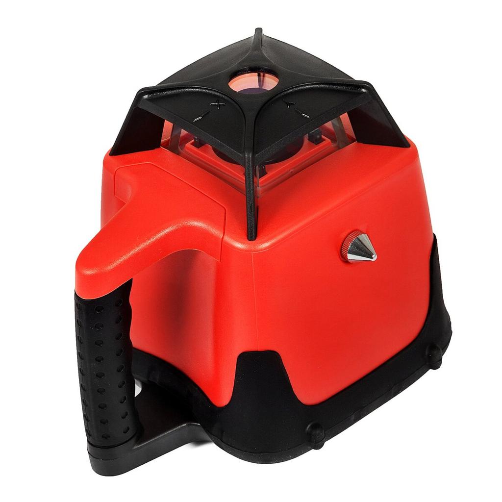 Red Laser Level Rotary Self Leveling Measuring Automatic Rotating Red Beam with Receiver Remote Control Carrying Case