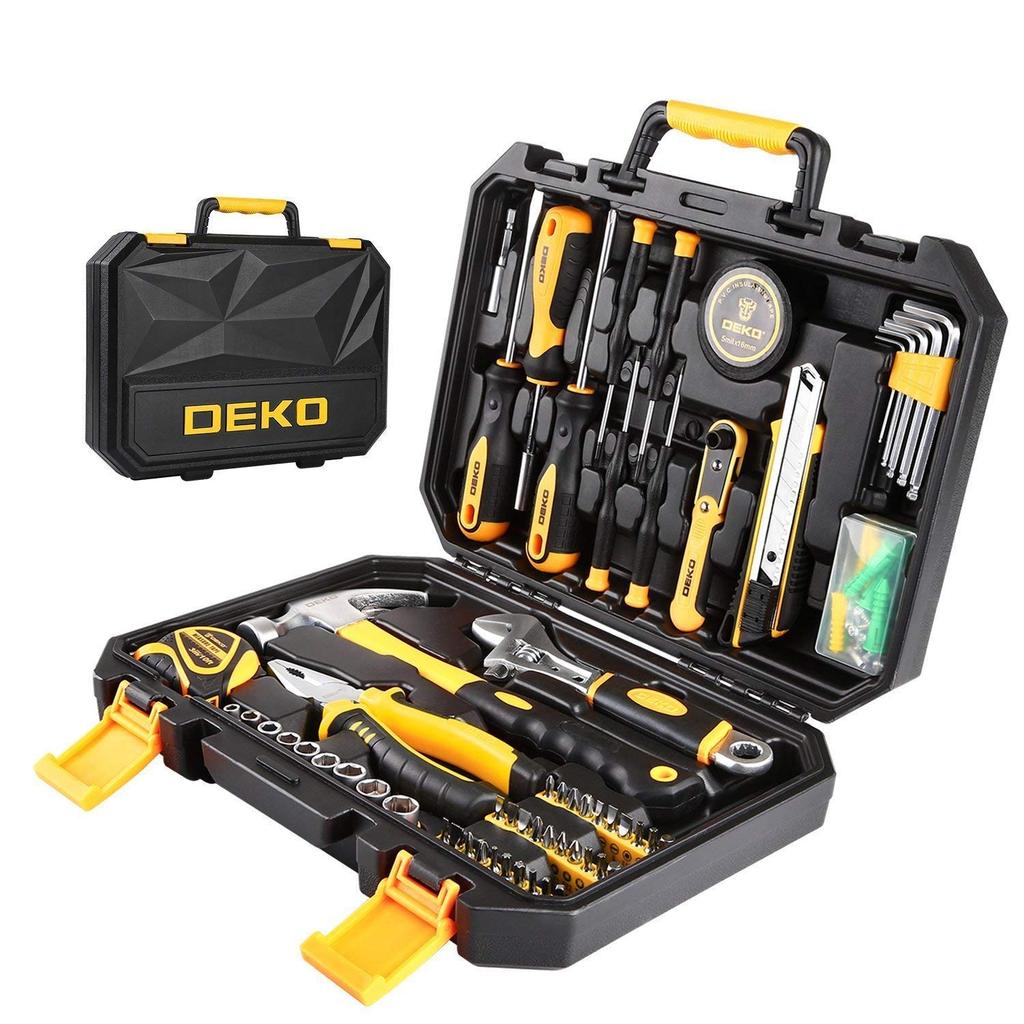 DEKO 100 Piece Home Tool Tool Home DIY Work Tool For Furniture Home Repair Tool Convenient Storage Case Included Set, Set, Use, Set, Set, Assembly,
