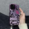 Fashion English Case For Iphone 16 15 14 13 12 11 Pro Max Cover For Iphone 17 Pro Max Funda Coque Bumber Shell 16E 15 14 Case