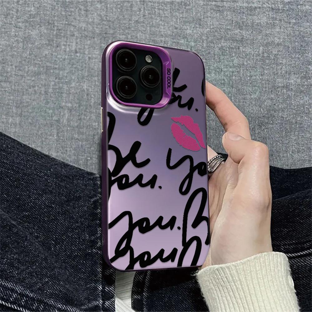 Fashion English Case For Iphone 16 15 14 13 12 11 Pro Max Cover For Iphone 17 Pro Max Funda Coque Bumber Shell 16E 15 14 Case