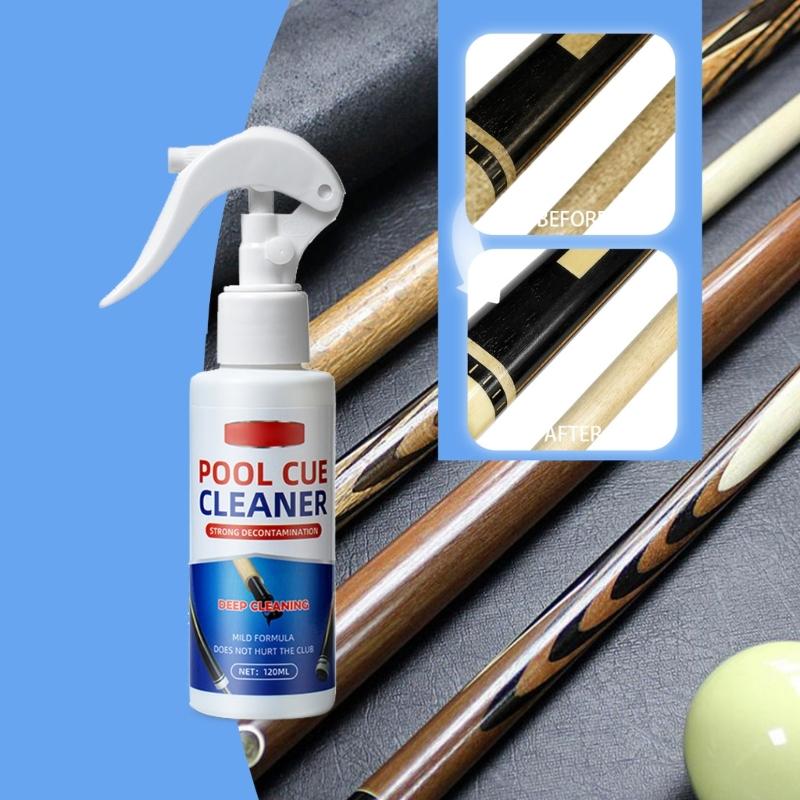 Billiards Cue Cleaner Powerful Stain Removal Sprays Billiards Cue Shaft Treatments AntiCracking Pool Cue Shaft Care Tool