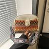 Ethnic Style and Personalized Trendy Women's Bag In Spring New Style Fashionable Simple Large Capacity Retro One-shoulder Crossbody Small Square Bag