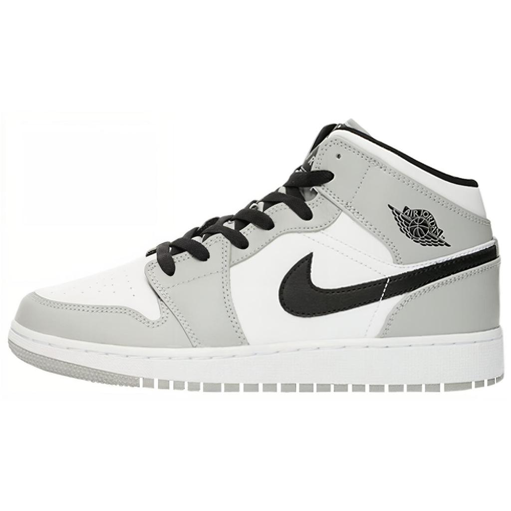 Jordan 1 Mid Light Smoke Grey GS 554725-092