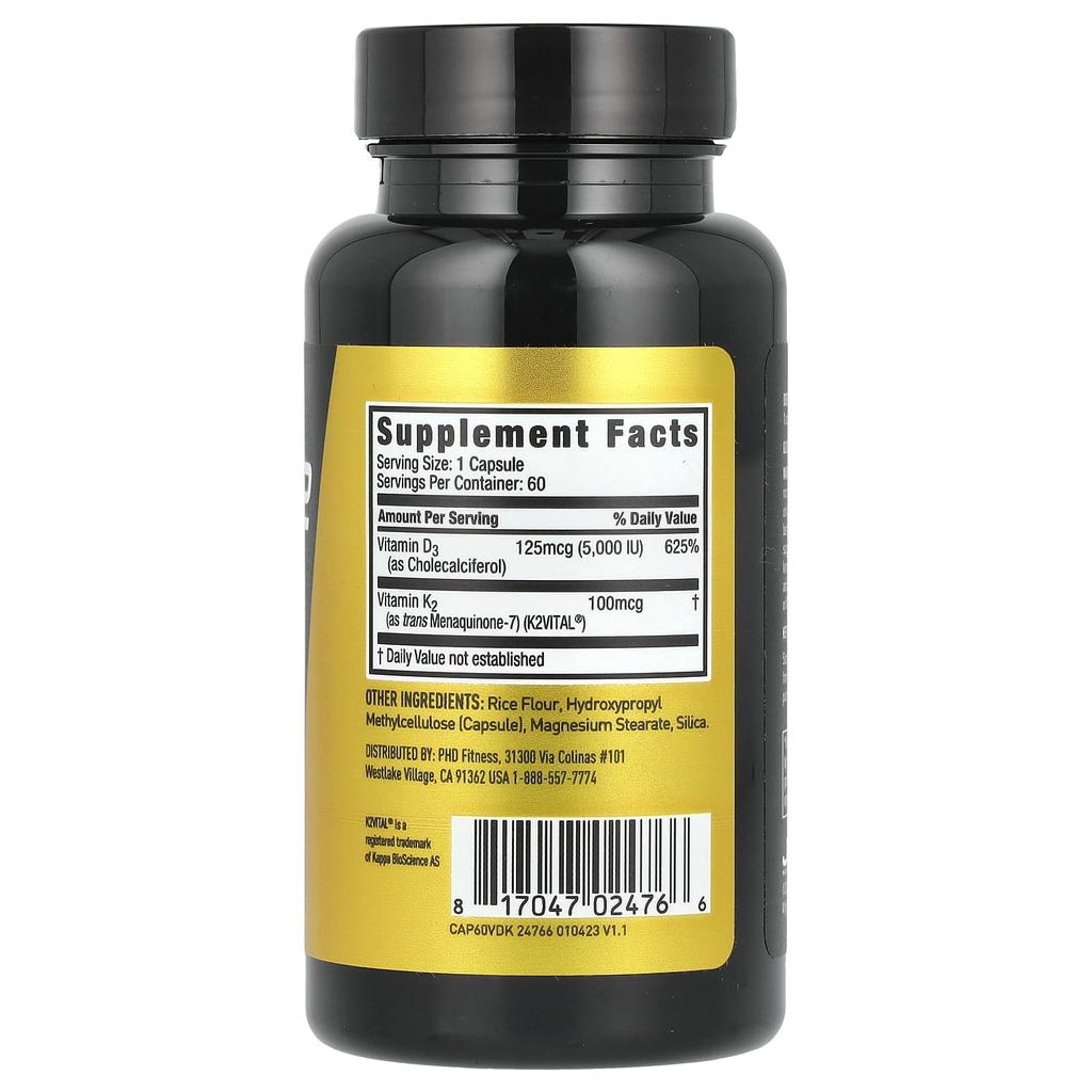 D3+K2, 60 Veggie Capsules