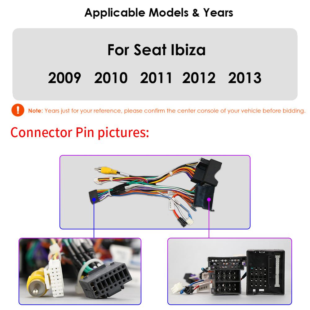 8G+128G Carplay 2 Din Android Radio for Seat Ibiza 6j 2009 2010 2011 2012 2013 AI Voice 4G-LTE Car Multimedia GPS Intelligent Screen 2din Autoradio