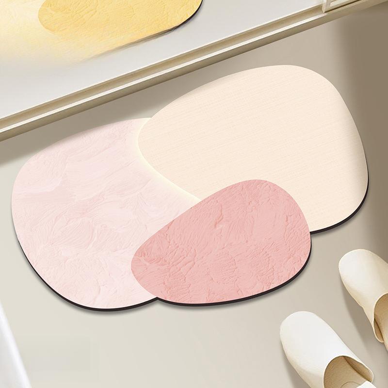 Bathroom floor mat diatom mud non-slip absorbent soft mat bathroom kitchen foot mat bathroom door toilet carpet for Home