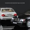 1/24 Benz W140 320SEL Alloy Vintage Car Diecast Metal Classic Car Toy Model Sound Light Pull Back Collectibles Children Birthday Gift